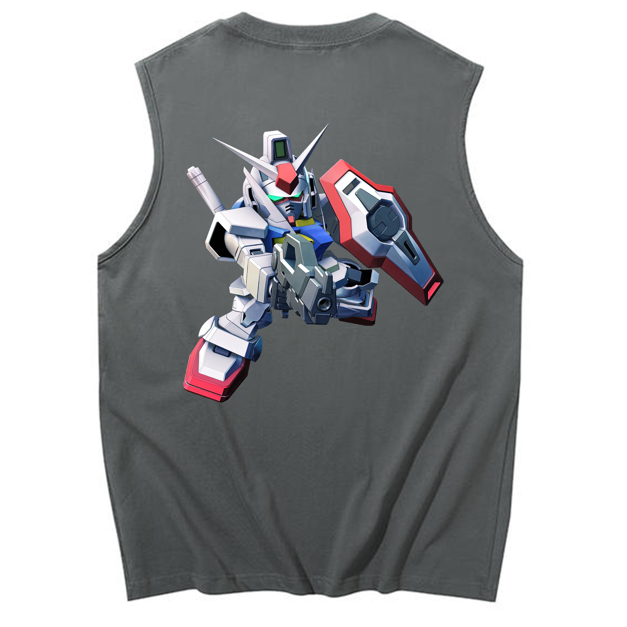 （画像用） 機動戦士ガンダム Mobile Suit Gundam コットン100％タンクトップ（背面プリント）